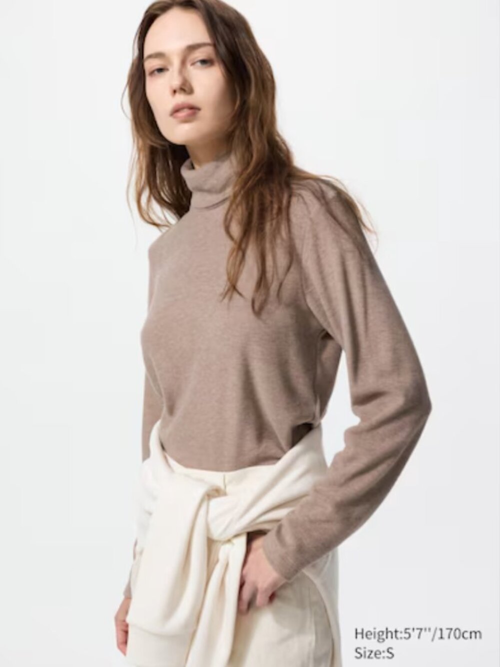 Uniqlo Heathtec Large Mock Turtleneck